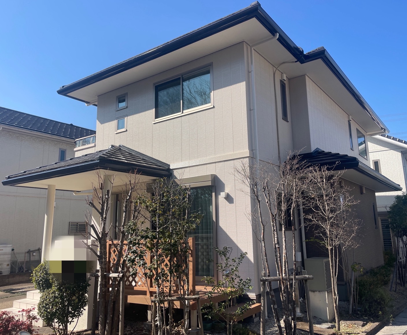 O様邸 外壁塗装リフォーム／屋根瓦ビス緩み戻し／瓦差し替え