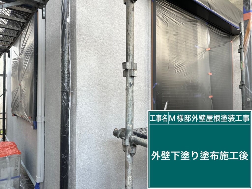 下塗り後です。