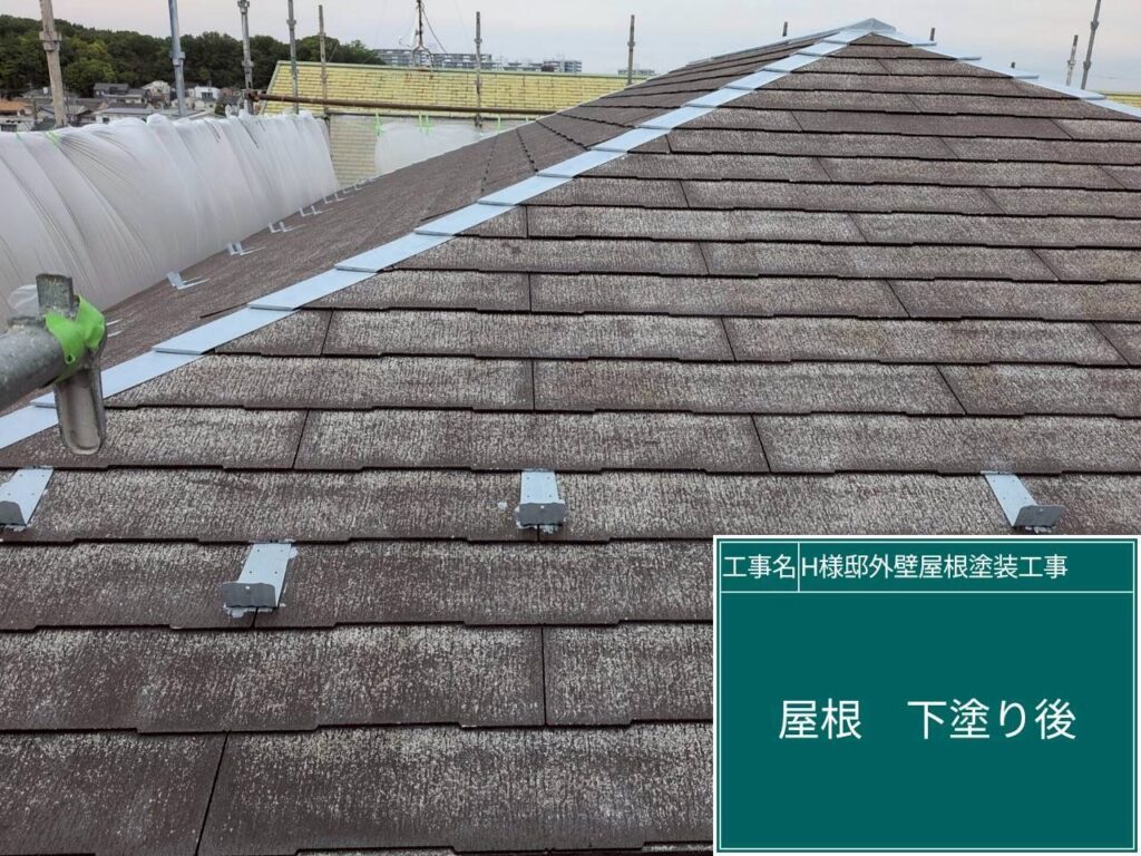 下塗り後です。