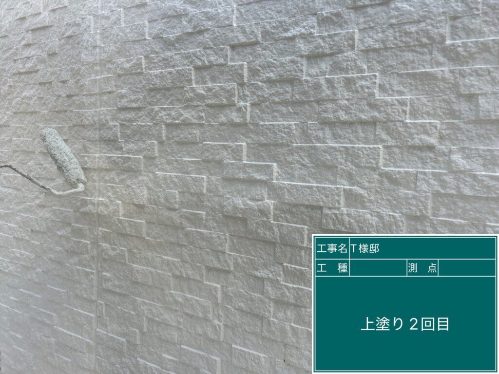 上塗り後です。